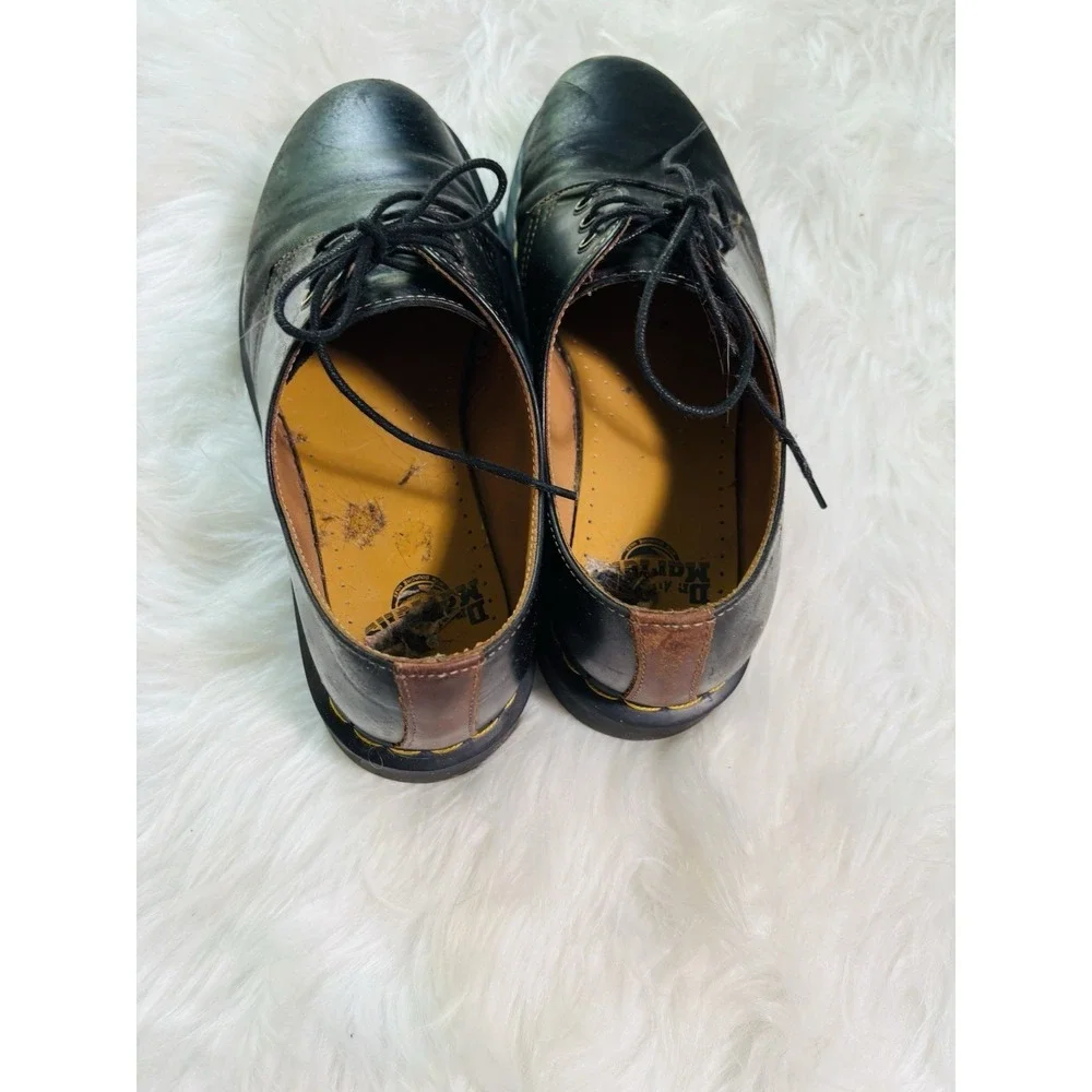 Men's Size 9 Dr. Martens 1461 3 Eye Leather Oxfords 11838002 BLACK SMOOTH